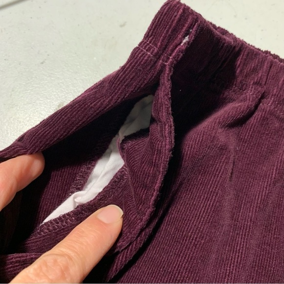 New Croft & Barrow Womens Stretch Corduroy Pants size XLP maroon Pull on BNWT - Picture 6 of 7
